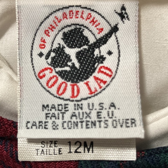 Boys 12 mos Red&Green 3-Piece HOLIDAY OUTFIT; LS Shirt+Vest/Knickers+Bowtie NWOT - Picture 4 of 8